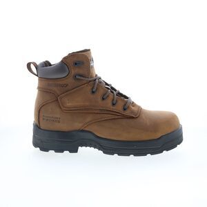 Rockport Works Mens Steel Toe Brown Brown Boots (NWT)